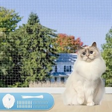 Filet de protection pour balcon avec crochet pour chat, clôture en maille