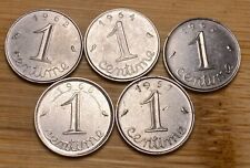 LOT DE 5 PIECES DE 1 CENTIME