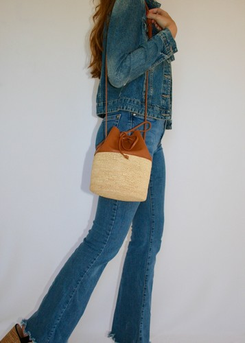 Sac seau raphia - en, sol'eole