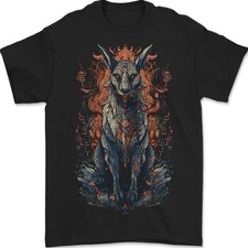 T-Shirt Fantaisie Pour Hommes Bastet Dieu Égyptien 100% Coton