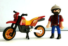PLAYMOBIL MOTO TRIAL ORANGE