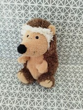 Peluche doudou hérisson beige marron 18 cm Teddy Kompaniet