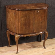 Buffet commode italienne meuble demi-lune en bois 20ème siècle chiffonier
