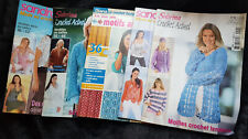 lot 5 magazines crochet dames et motifs