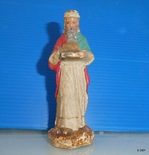 ancien SANTON  plâtre DEVINEAU ROI BLANC TAILLE 2