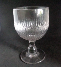 verre ancien XIXéme rince