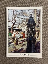 CPM PARIS FONTAINE WALLACE AU MARCHÉ AU OISEAU