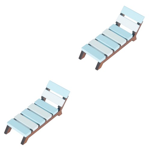 Miniature wooden chaise lounge - miniature,