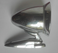 ancien rétroviseur obus chromé