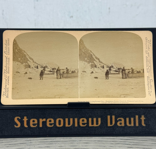 Stereoview underwood eskimo - stereoview,
