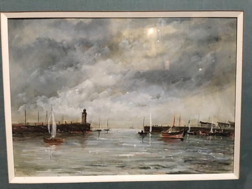 Tableau aquarelle marine - tableau,