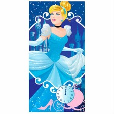 DISNEY serviette drap de bain plage 70 x 140 cm CENDRILLON princesse bleu 
