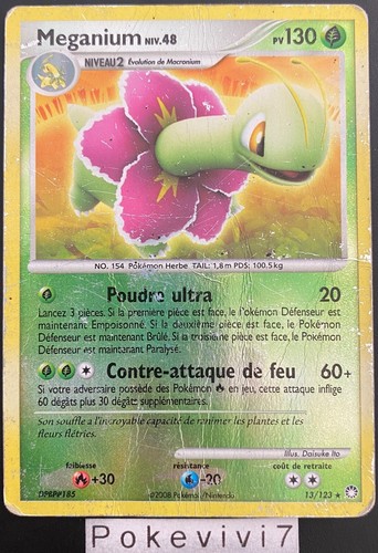 Carte pokemon meganium 123 - meganium, 13/123