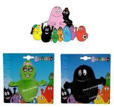BARBAPAPA lot peluches Barbabébés nom BARBOUILLE noir & BARBALALA orange BD film