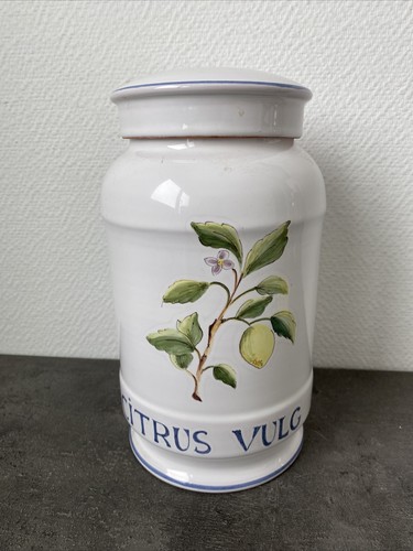 Ancien pot herbalist botanique - ancien,