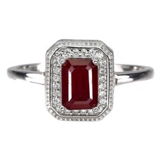 925 Bague en Argent Octogone