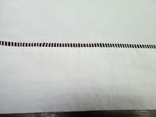  DRAP TOILE COTON BLANC 324X228 JOURS VENISE BRODERIE FAIT MAIN ANCIEN