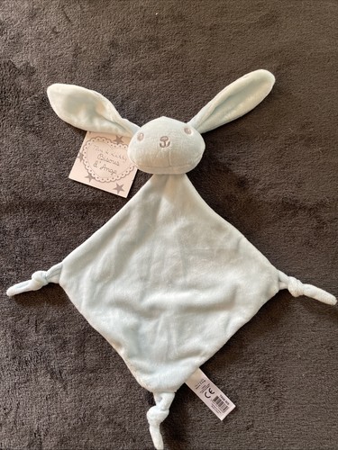 Doudou lapin bleu - bleu,