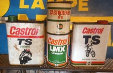 Lot Bidon D'huile Pot De Graisse Castrol
