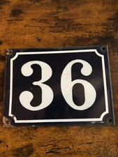 PLAQUE EMAILLEE NUMERO DE RUE