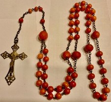 Chapelet en Corail orangé
