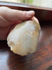 Tranchant de hache polie néolithique  pas biface prehistoire