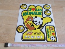 Planche d'autocollants PIF - PANINI - J'AIME LES ANIMAUX