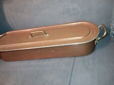 SAUMONIÈRE cuivre laiton - plat poisson  - cuisine
