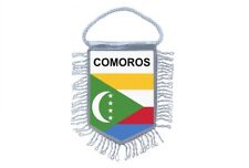 fanion mini drapeau pays voiture decoration comores comorien