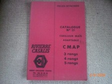 CATALOGUE  DES PIECES  CUEILLEURS MAIS  RIVIERRE CASALIS  CMAP  3-4-5  RANGS