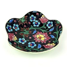 Longwy Coupelle Vide Poche Polylobée Émaux Noires