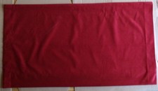 Coupon tissu - Mondial tissus - Velours lisse siege lisa rouge  - 54x100
