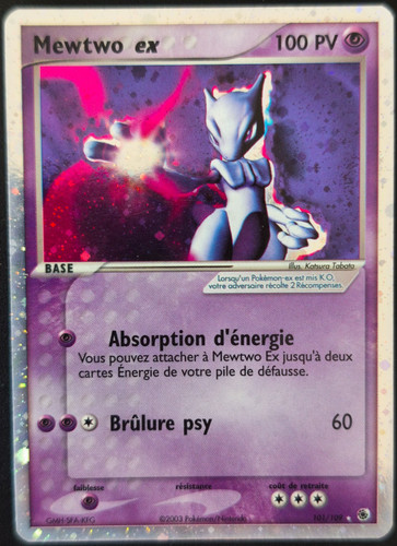 Carte pokémon mewtwo - carte, ex