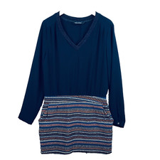 it hippie robe femme Taille L verte 100 poly dames bas 35% coton 65% poly dress