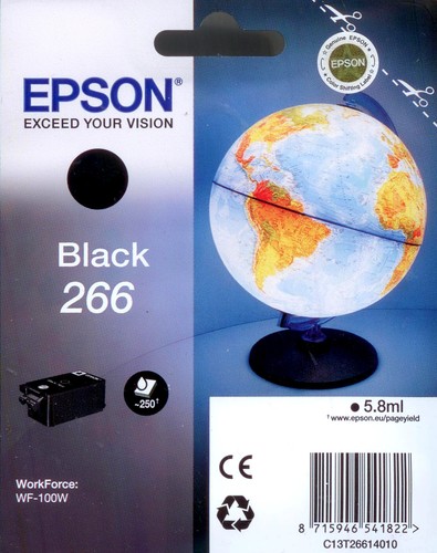 Cartouche epson 266 t266 noire - cartouche,