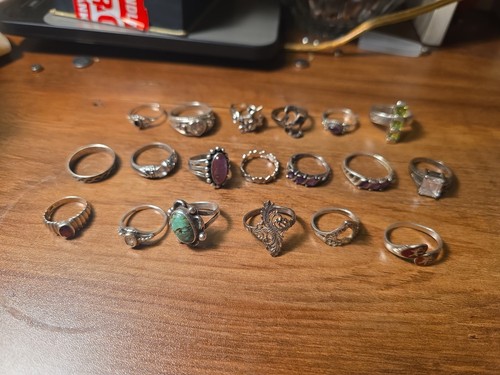 Lot x19 womens 925 silver - x19,