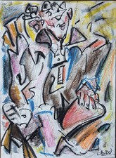 "Le Marquis",pastels tendres