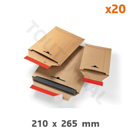 Pochette carton adhésive