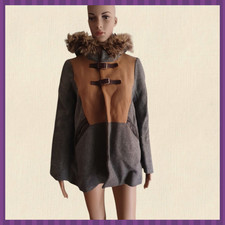 Manteau femme, marque Maje, laine et cachemire taille 38