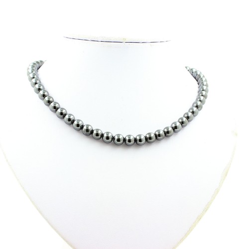 Collier perles hématite - perles, 8