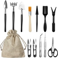 13 Pièces Kit Bonsai, Bonsai Kit avec Sac Rangement, Portable Kit Jardinage, 