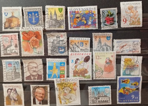 Lot timbres slovaquie - de,