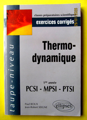Thermodynamique 1re année