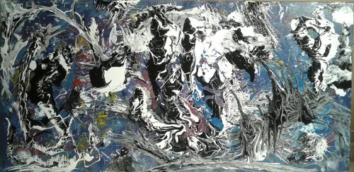 Tableau contemporain toile - contemporain,