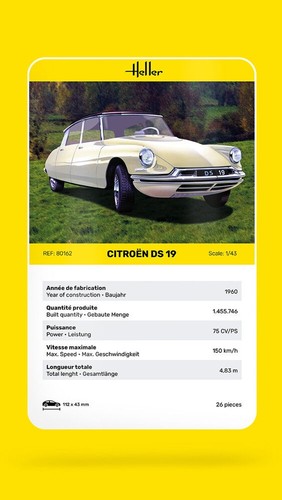 Citroen 43 heller - ds, 1/43