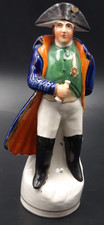 Figurine en Porcelaine de Paris,  polychrome, "Empereur Napoléon Bonaparte"