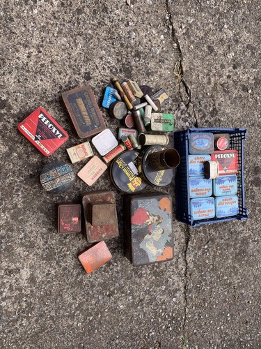 Lot boîtes ancienne - de, métal