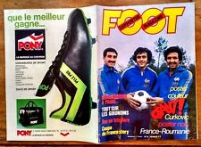 FOOT SUPPORTER MAGAZINE de 1977 ST ETIENNE, PLATINI ROOKIE + POSTER CURKOVIC