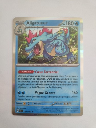 Carte pokémon aligatueur - carte,
