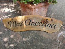Enseigne ancienne en bois Mas